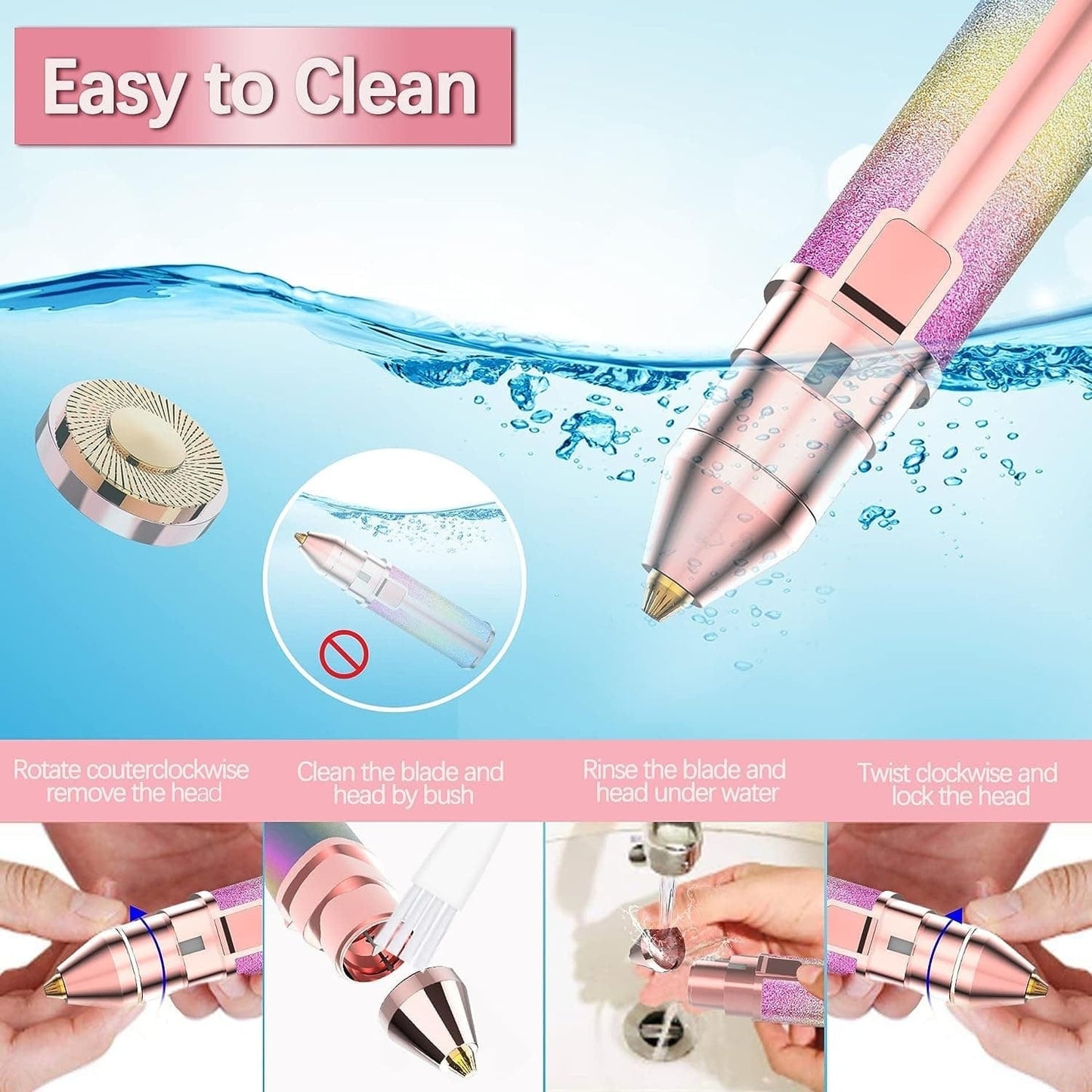 2 in 1 Eyebrow Trimmer and Shaver