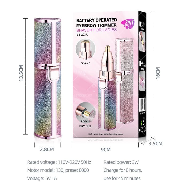 2 in 1 Eyebrow Trimmer and Shaver