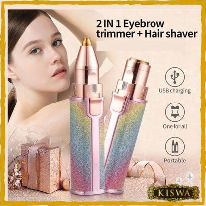 2 in 1 Eyebrow Trimmer and Shaver